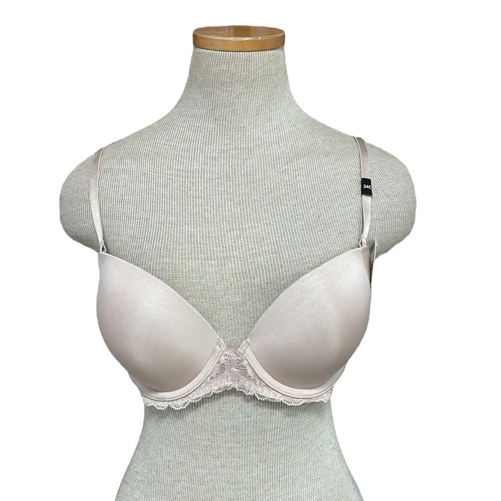 Paramour Loulou Bra Women's 34C Blush Pink NWT Multi-Way Push Up Underwire